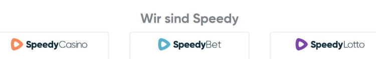 Speedy Casino Kategorien