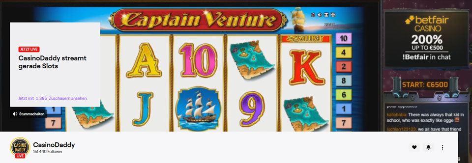 CasinoDaddy Twitch Livestream