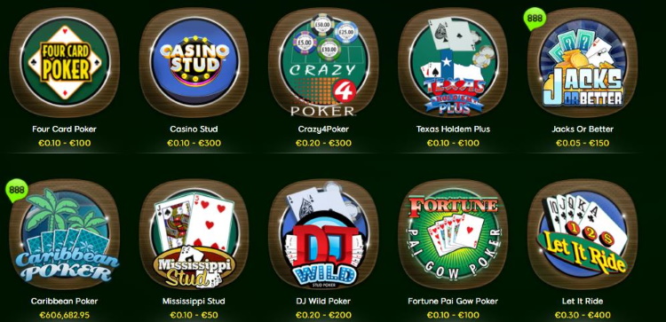 Poker im 888casino