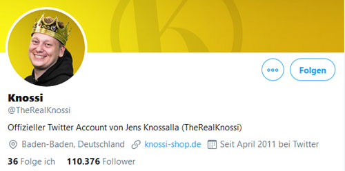 Knossi Twitter