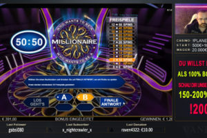 Vaneo Who wants to be a Millionaire Vorschau Bonus