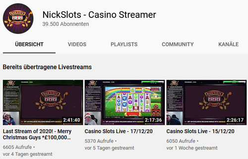 NickSlots Youtube