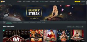 1Bet Casino Vorschau Live Casino