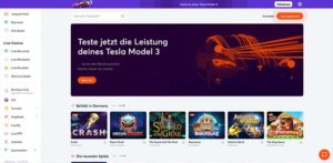 Ein Vorschaubild der Bitcasino.io Startseite