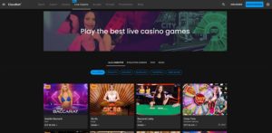 Eine Vorschau des Cloudbet Live Casinos