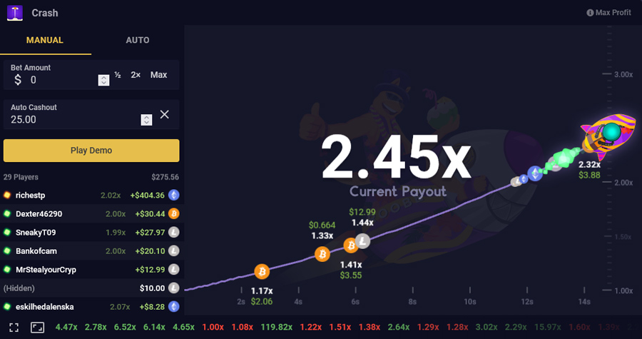 Roobet Casino Original Game: Crash