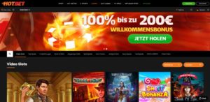 Hot.Bet Vorschau Startseite