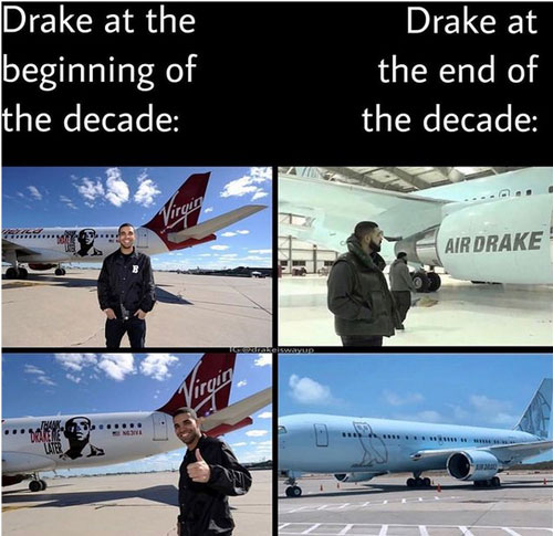 Drake Decade Meme
