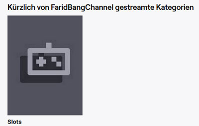 Farid Streaming Kategorien