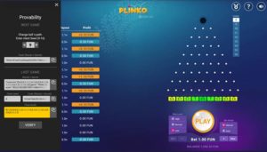 Plinko preview provability