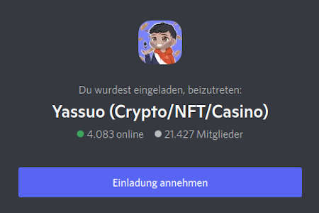 Yassuos Discord Invite Seite