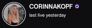 Corinna Kopf on Twitch