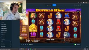 xQc spielt Buffalo King im Stake Casino