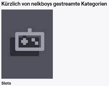 Nelkboys Twitch Kategorien