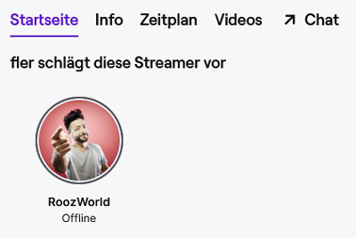 Fler Twitch Startseite