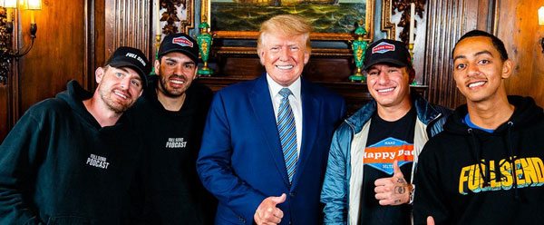 Nelkboys with Donald Trump