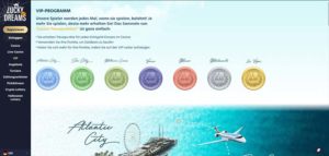 Lucky Dreams Vorschau VIP Programm