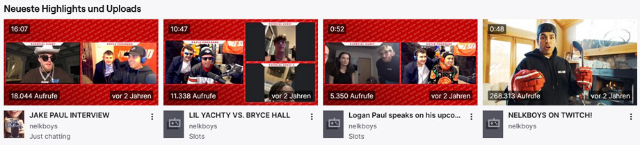 Kyle Forgeard und Nelkboys Twitch Videos