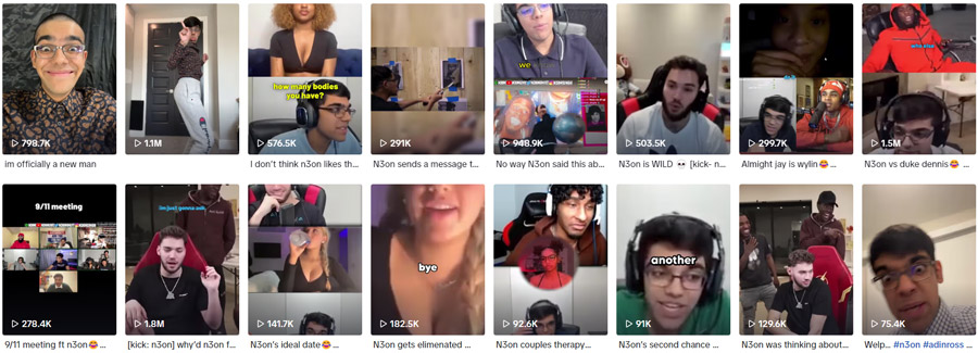 N3ON TikTok Videos