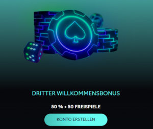 Oshi Casino dritter Willkommensbonus